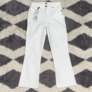 NWT Paige Rory Crop Flare white jeans size 25